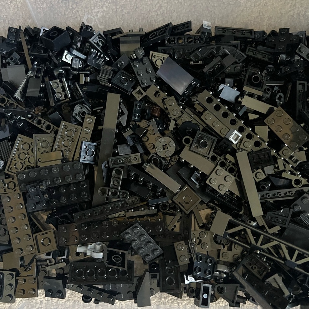 LEGO Small Black Accessories , Spare Parts And Small Brick Pieces. 1 Lbs - Picture 6 of 12
